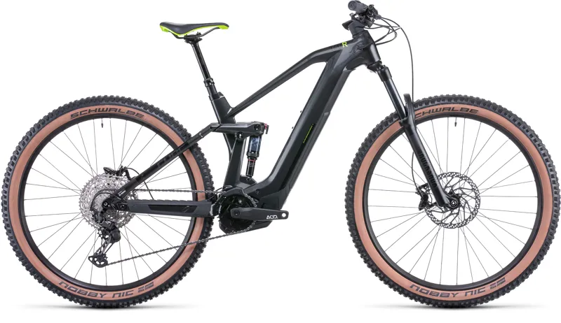 Cube Stereo Hybrid 140 HPC Race 625 e-MTB Grey/Green 2022 - Size Large